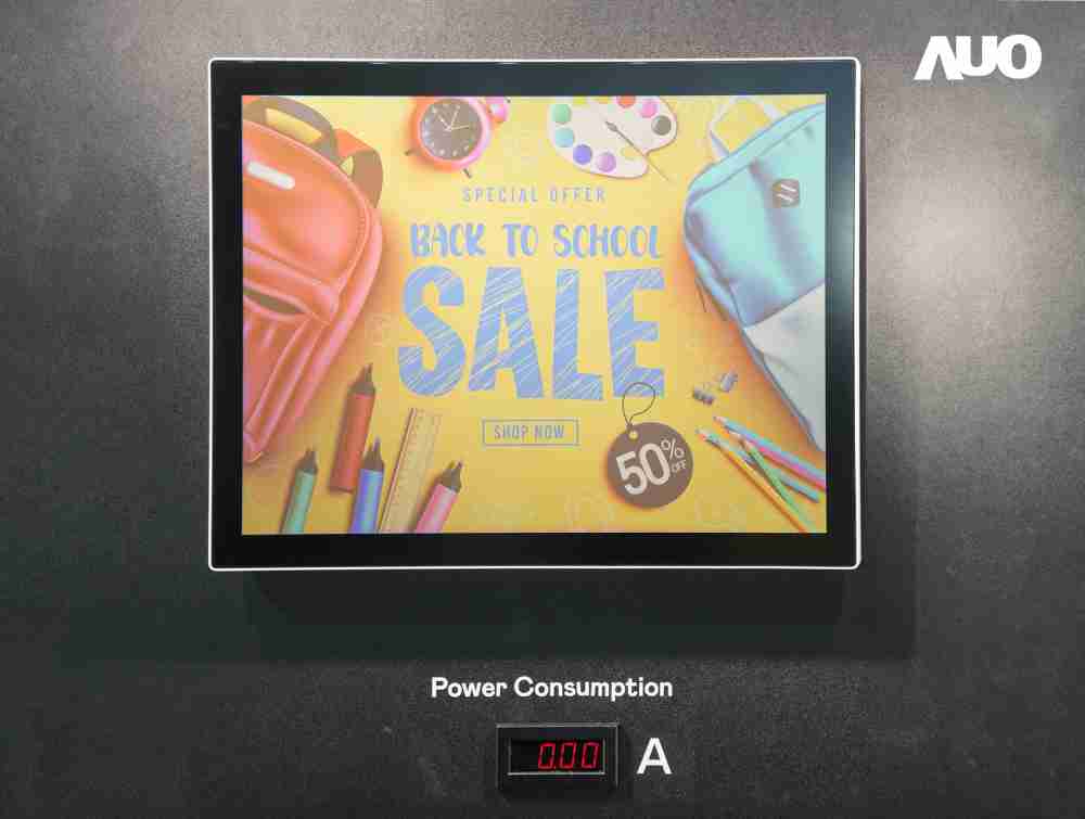 口袋牛店展示胆固醇液晶超低耗能户外全彩显示器，，ChLC（胆固醇液晶）以双稳态技术使静态显示零功耗，，具省电、、、、高彩度、、环保的特性，，还整合软硬件系统解决方案，，可透过单一云端平台管理